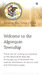Mobile Screenshot of algonquintownship.com