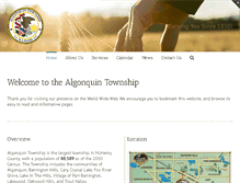 Tablet Screenshot of algonquintownship.com